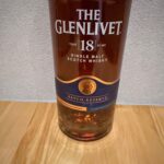 ザ・グレンリベット１８年　『厳選されたオーク樽による熟成感や熟したフルーツのようなバランスが取れた味わい。長く続くスパイシーな後味も魅力』